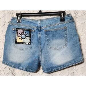 Vintage No Boundaries Womens Denim Shorts Size‎ 9 2002 Deadstock Low Rise Y2K